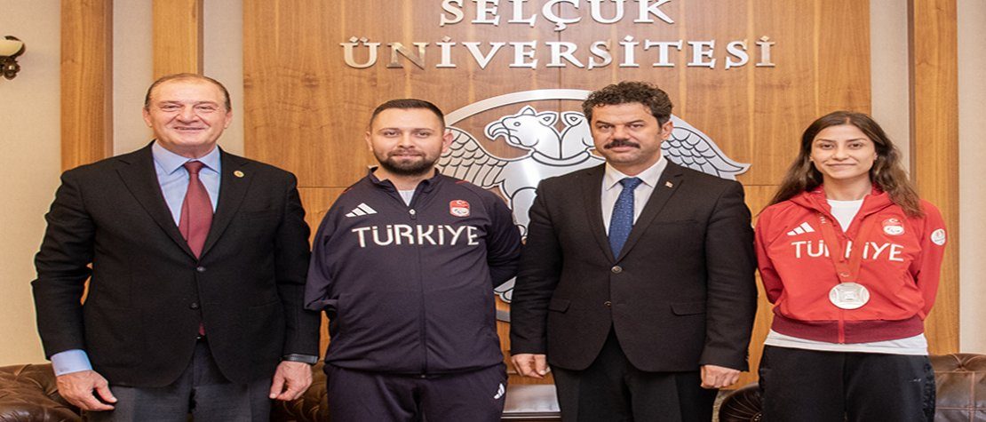 Selçuk Üniversitesi Milli Para Tekvandocularından Rektör Yılmaz’a Ziyaret