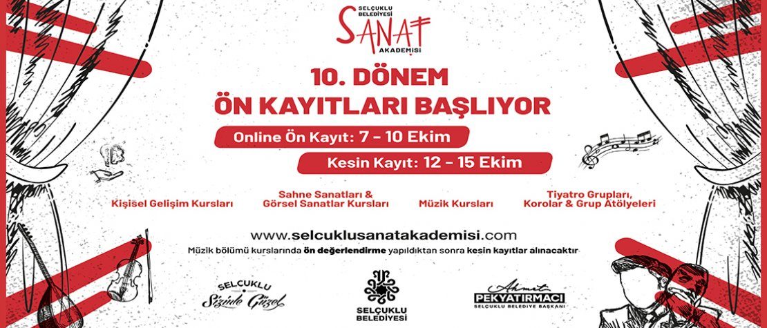 Selçuklu Sanat Akademisi’nde Yeni Dönem Kayıtları Başlıyor