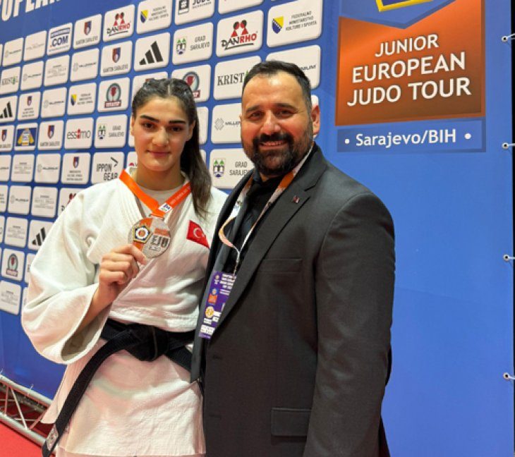Judocumuz Sinem Oruç İlk Avrupa Kupası Mücadelesinde Bronz Madalya Kazandı