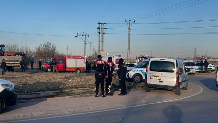 Konya’da polis ekibi kaza yaptı! 1 polisimiz şehit oldu, 2 yaralı var