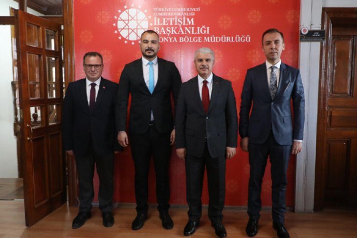 Konya Valisi İbrahim Akın, CİB Konya Bölge Müdürlüğünü Ziyaret Etti