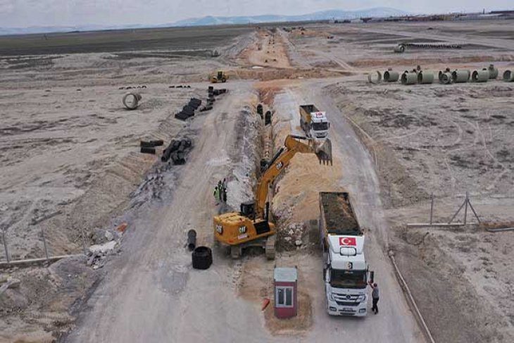 KOS 6. Kısımda Altyapı Çalışmaları Hızla Sürüyor