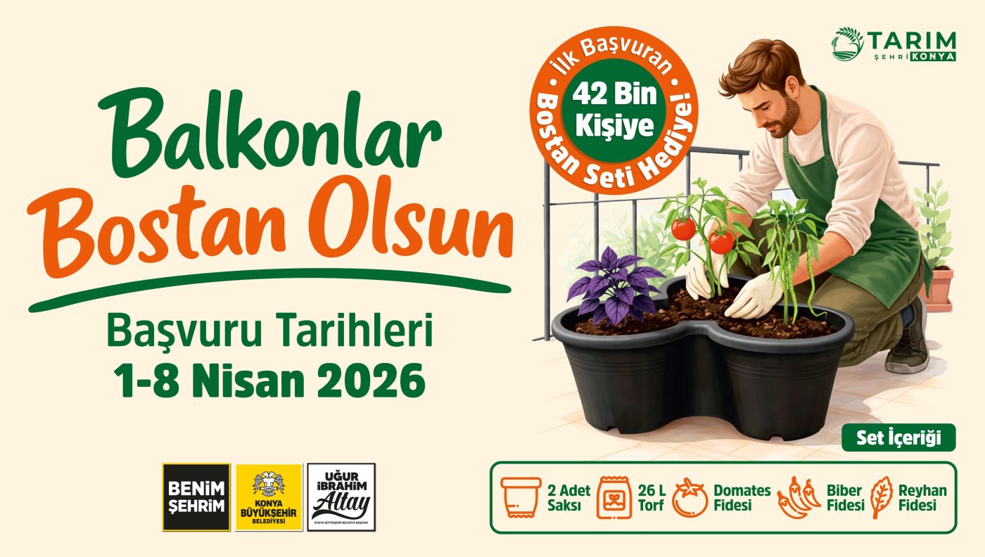 Balkonlar Bostan Olsun