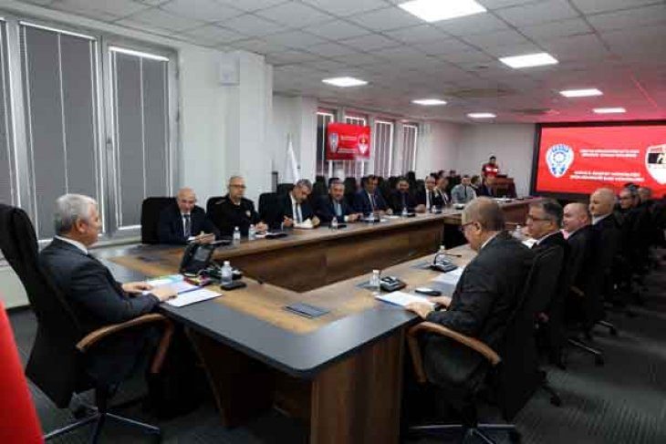 İl Spor Güvenlik Kurulu Toplantısı,Konya Valisi İbrahim Akın Başkanlığında