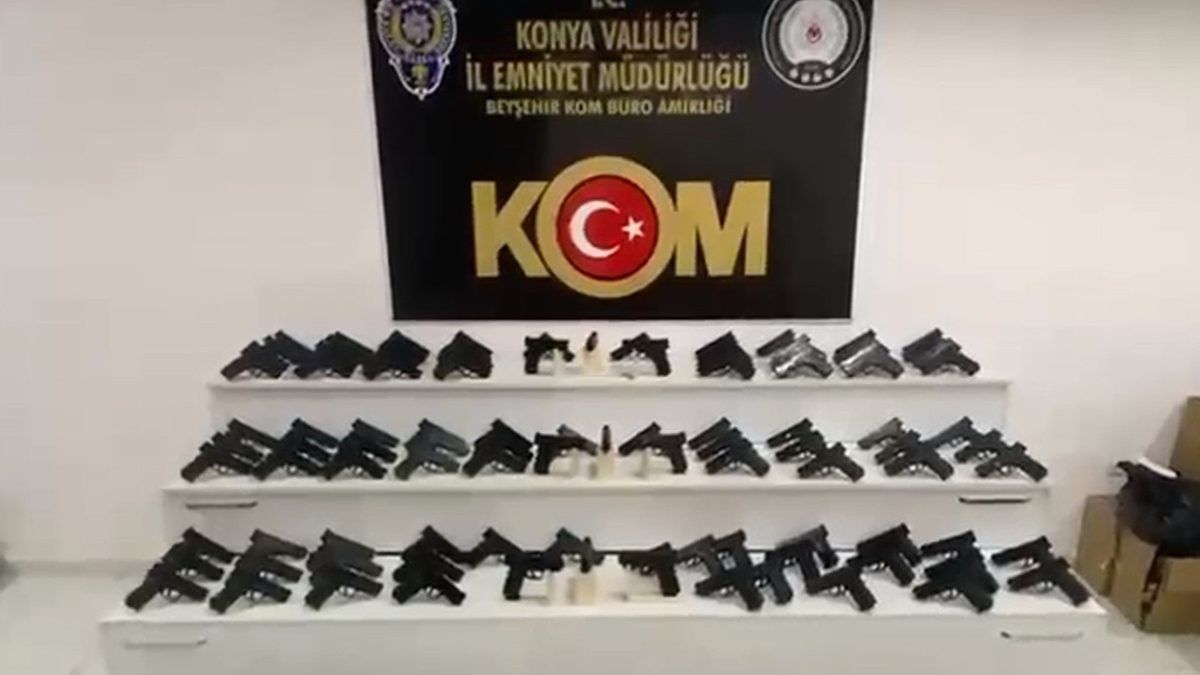 KONYA’DA SİLAH KAÇAKÇILIĞI OPERASYONU: 5 TUTUKLAMA